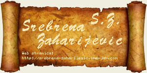 Srebrena Zaharijević vizit kartica